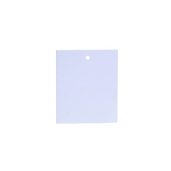Etikett weiß blanko, mit 3 mm Lochung (35 x 45 mm)