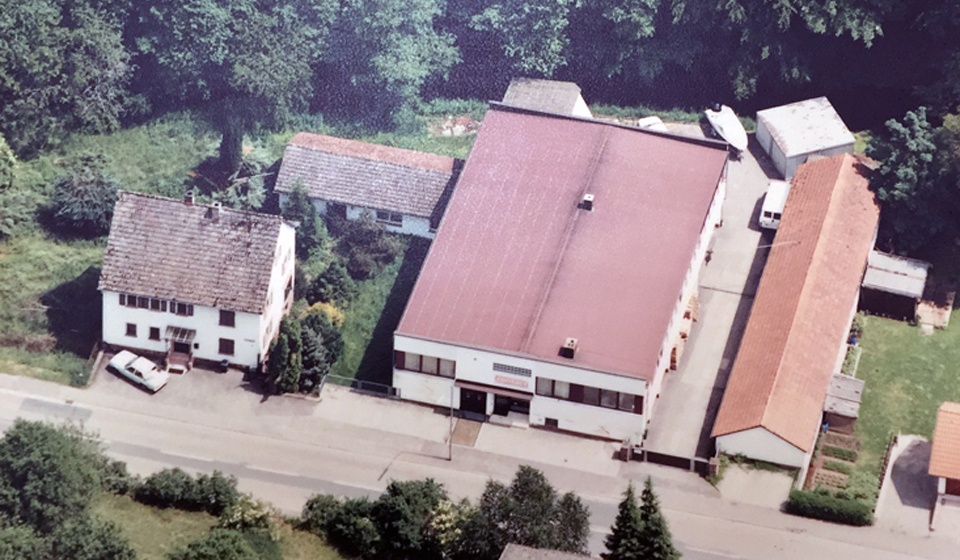 Bild vom Neubau beziehungsweise des aktuellen Gebäudes der K-D Hermann GmbH in der Hainbrunner Straße in Hirschhorn.