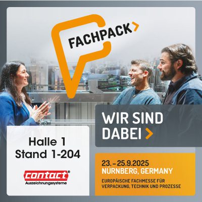 WIR SIND DABEI! contact auf der FACHPACK 2025